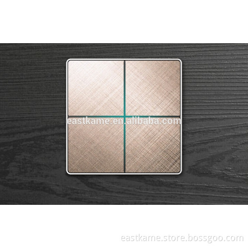 4 Gang touch screen dimmer light switch touch wall switch